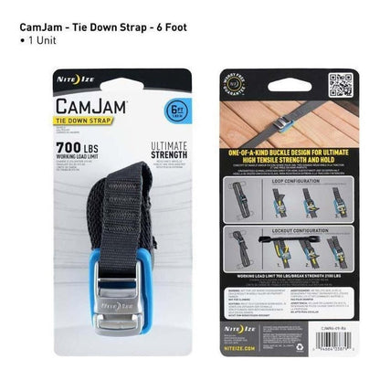 Nite Ize CamJam Tie Down Straps-Paddle Sports - Transport & Storage-6ft-Single-Appalachian Outfitters