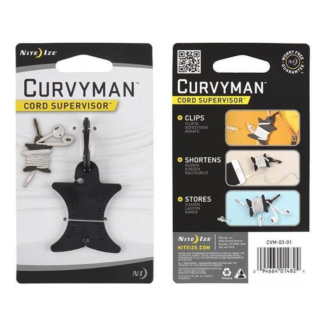 Nite Ize Curvyman Cord Supervisor-Accessories - Phone & Tech-Black-Appalachian Outfitters