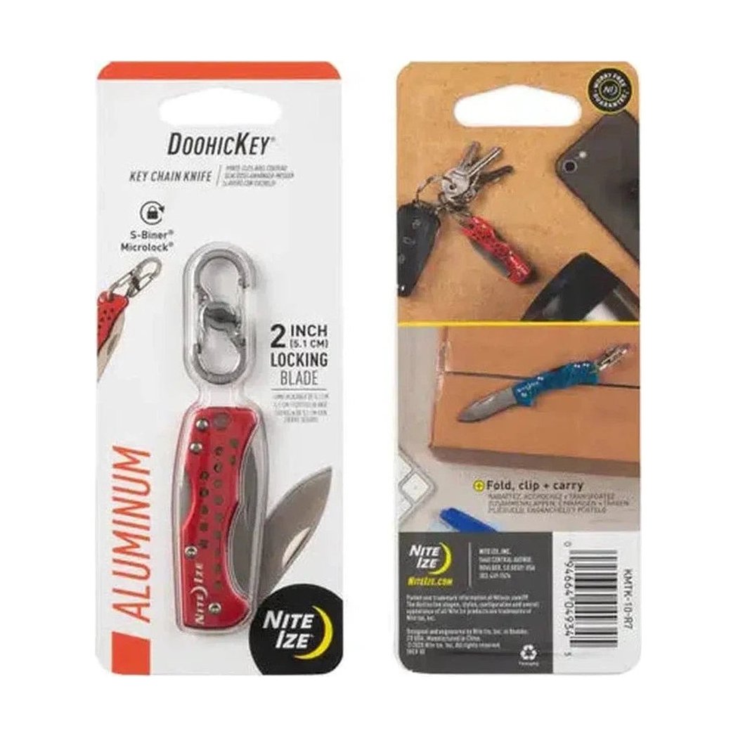 Nite Ize DoohicKey Chain Knife-Camping - Accessories-Red-Appalachian Outfitters