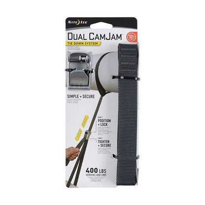 Nite Ize Dual CamJam Tie Down System 12' & 18'-Paddle Sports - Transport & Storage-12ft-Appalachian Outfitters