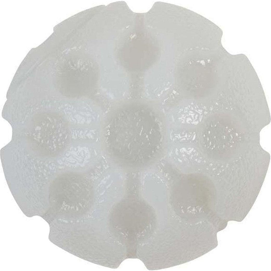 A top-down view of the Nite Ize Glowstreak Led Ball in DiscO showing its circular, segmented design against a plain white background.