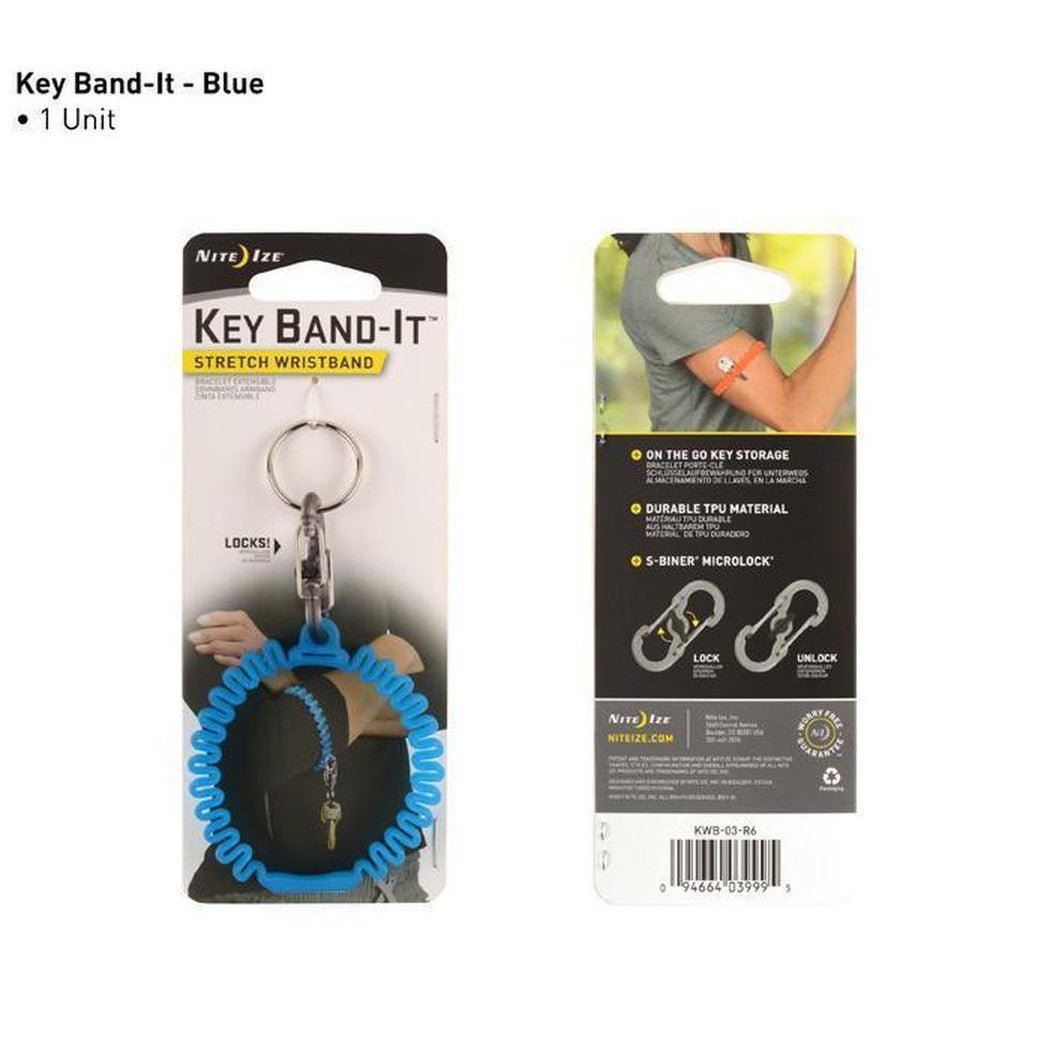 Nite Ize Key Band-It Stretch Wristband-Camping - Accessories-Blue-Appalachian Outfitters