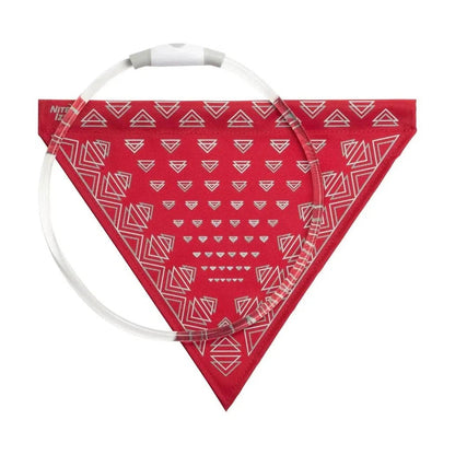 Nite Ize NiteHowl Bandana Rechargeable LED Safety Necklace - Disc-O Select-Pets - Safety - Lights-Red-Appalachian Outfitters