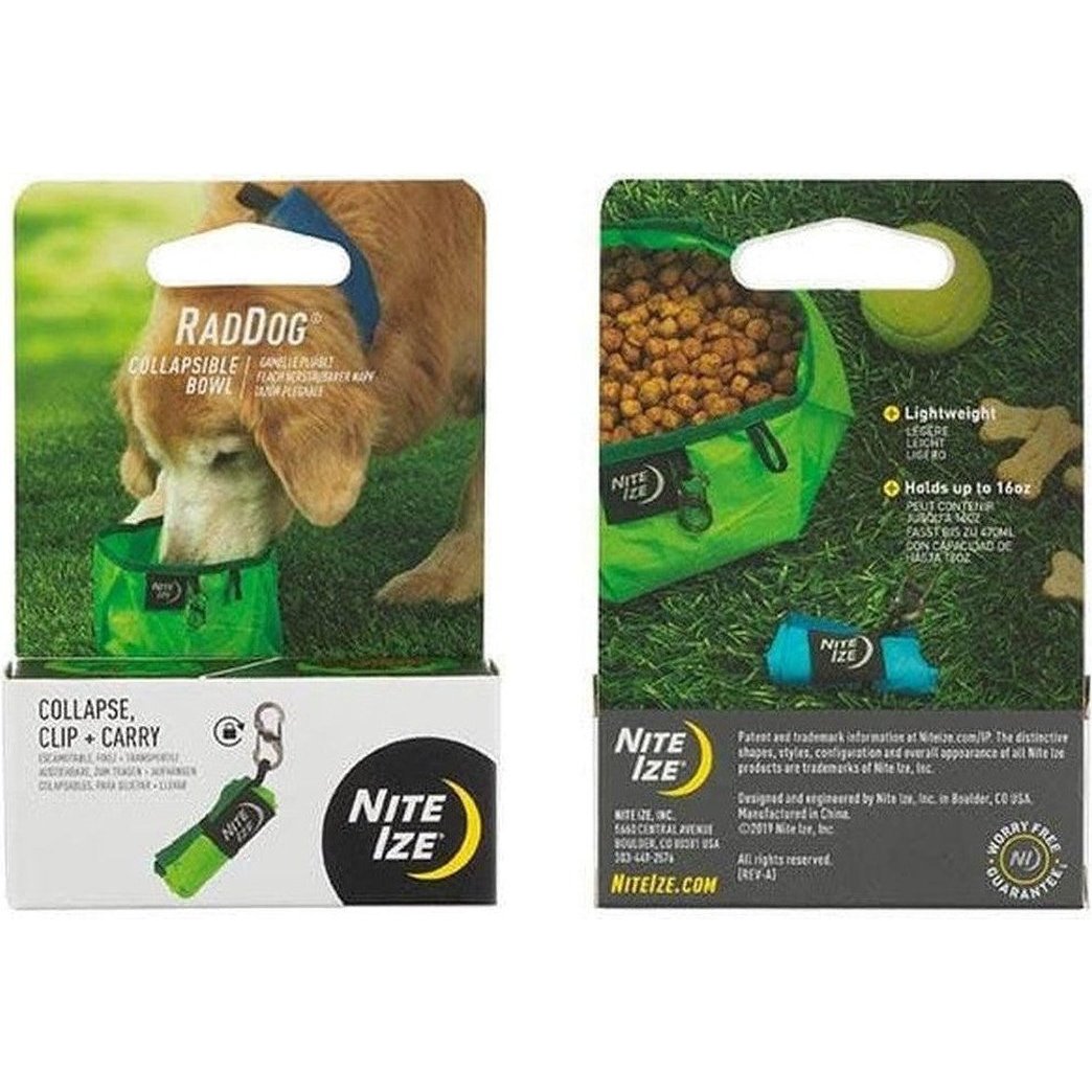 Nite Ize Raddog Collapsible Bowl-Pets - Bowls-Green-Appalachian Outfitters