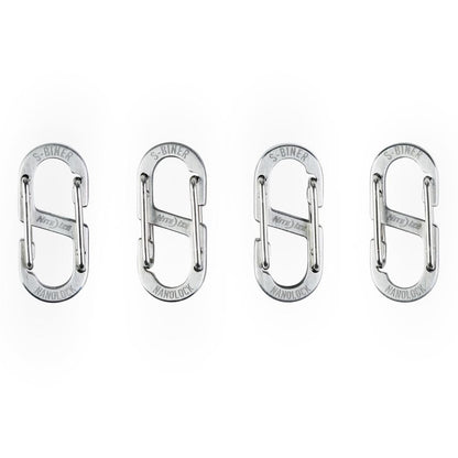 Nite Ize S-Biner NanoLock - Stainless - 4 Pack-Camping - Accessories-Appalachian Outfitters