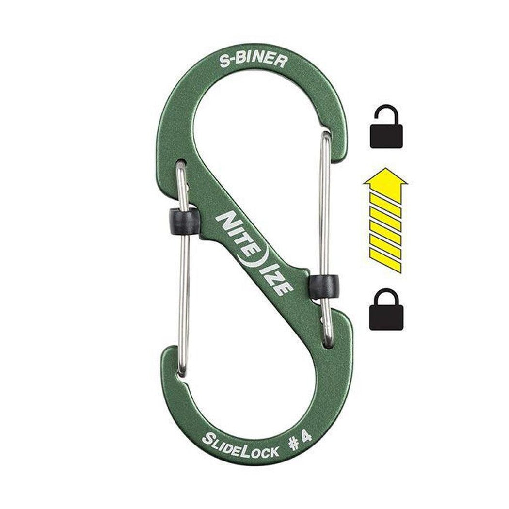 Nite Ize S-Biner Slidelock Aluminum #4-Camping - Accessories-Appalachian Outfitters