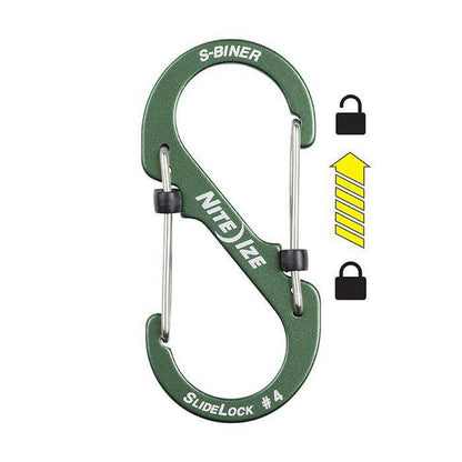 Nite Ize S-Biner Slidelock Aluminum #4-Camping - Accessories-Appalachian Outfitters