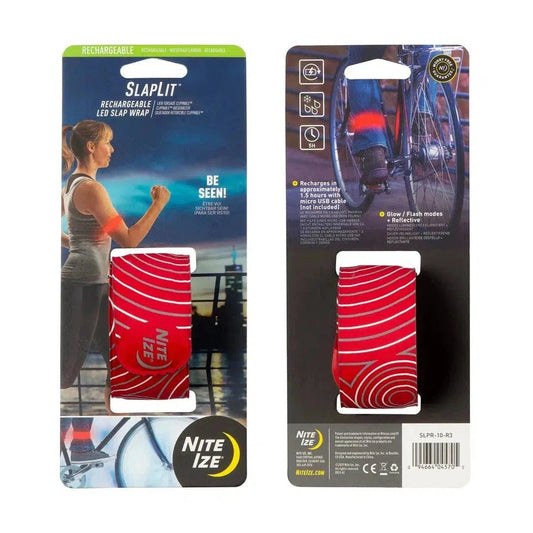 Nite Ize SlapLit Rechargeable LED Slap Wrap-Camping - Lighting - Accessories-Red-Appalachian Outfitters