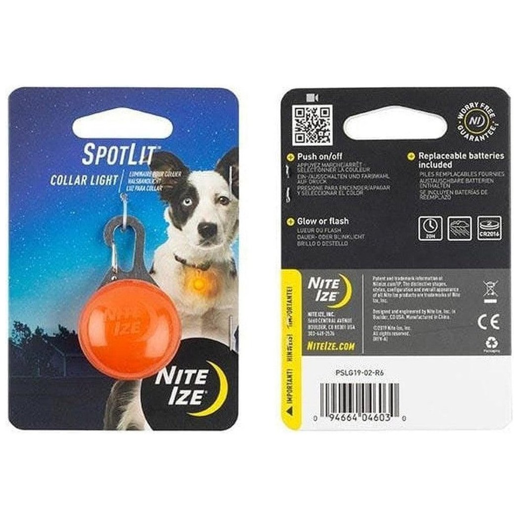 Nite Ize Spotlit Collar Light-Pets - Safety - Lights-Orange-Appalachian Outfitters