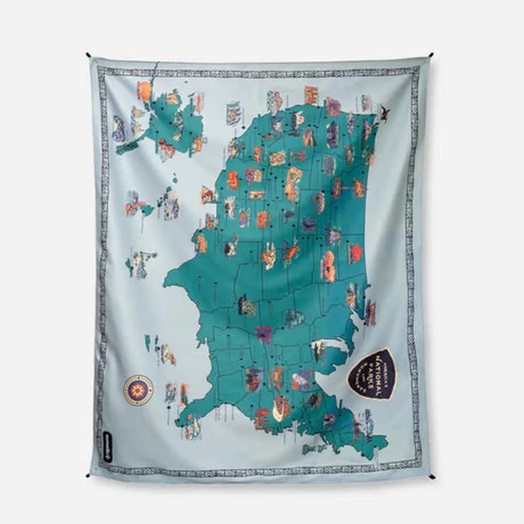 Nomadix Festival Blanket-Camping - Camp Furniture - Blankets-National Parks and Monuments Map-Appalachian Outfitters