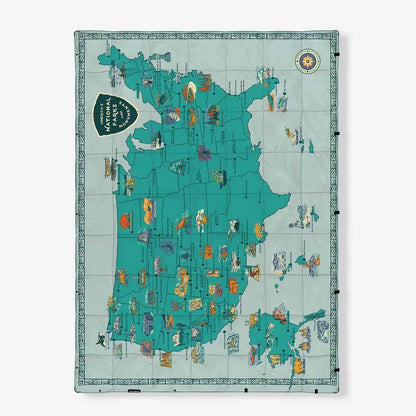Nomadix Graphene Puffer Blanket-Camping - Camp Furniture - Blankets-National Parks and Monuments Map-Appalachian Outfitters