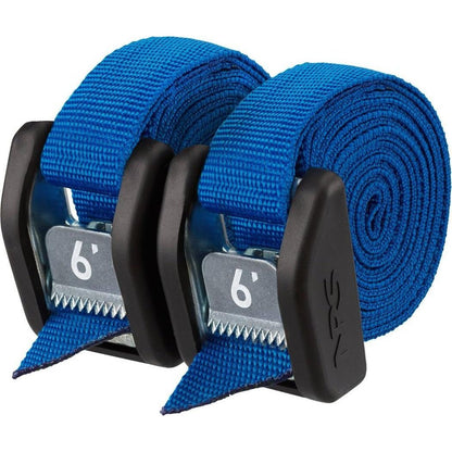 NRS Buckle Bumper Straps-Paddle Sports - Transport & Storage-Iconic Blue-6' Pair-Appalachian Outfitters