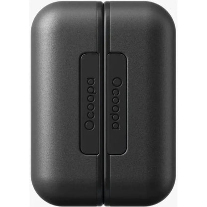 Front view of the Ocoopa UT2s Rechargeable Hand Warmer in Black showing the brand name on the front against a white background.