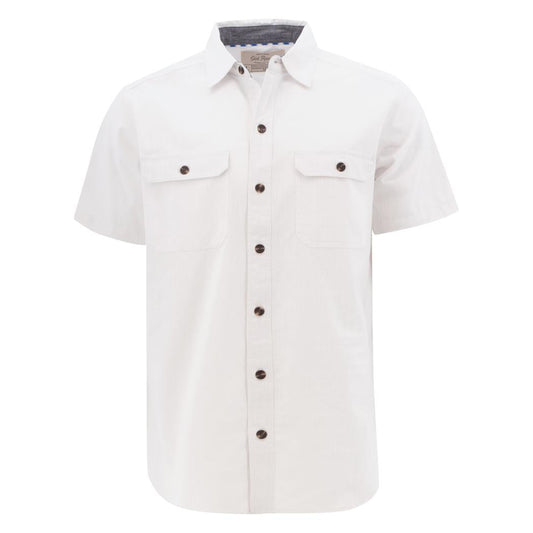 Old Ranch Men's Fennec Shirt-Men's - Clothing - Tops-White-M-Appalachian Outfitters