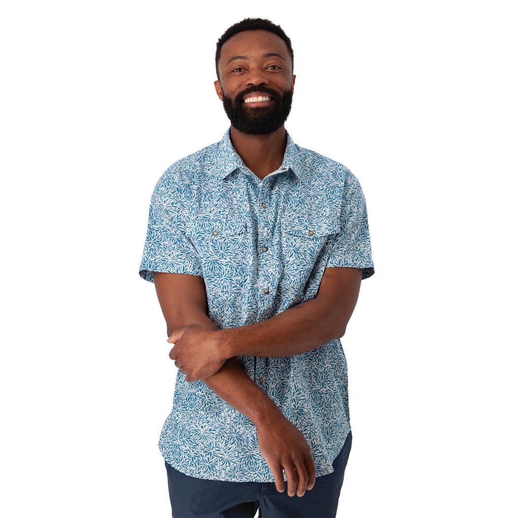 Old Ranch Men's Liam Print Shirt-Men's - Clothing - Tops-Appalachian Outfitters