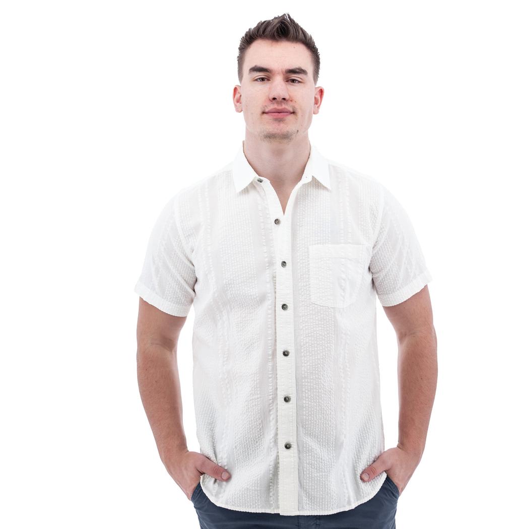 Old Ranch Men's Zayne Shirt-Men's - Clothing - Tops-White-M-Appalachian Outfitters