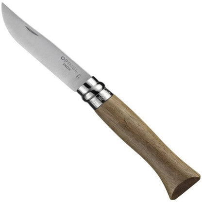 Opinel No.06 Stainless Steel Folding Knife | Oak, Olive & Walnut-Camping - Accessories - Knives-Walnut-Appalachian Outfitters