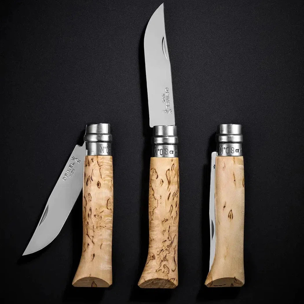 Opinel No.08 Limited Edition - "Sampo" Curly Birch-Camping - Accessories - Knives-Appalachian Outfitters