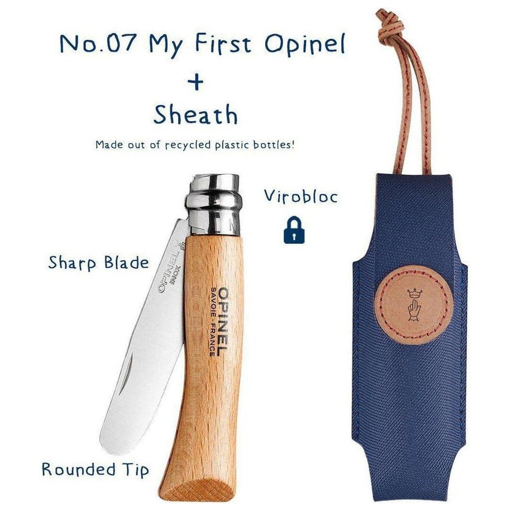 Opinel No. 7 My First Opinel and Sheath Kit-Camping - Accessories - Knives-Appalachian Outfitters