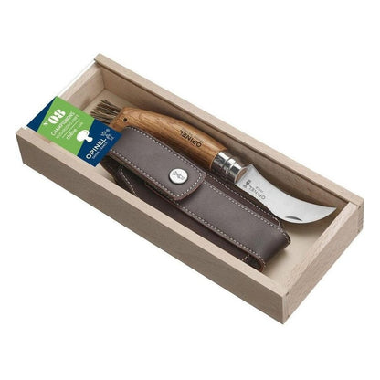Opinel No.8 Mushroom Oak + Sheath Gift Box-Camping - Accessories - Knives-Appalachian Outfitters