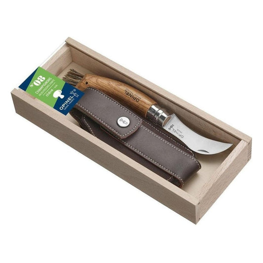 Opinel No.8 Mushroom Oak + Sheath Gift Box-Camping - Accessories - Knives-Appalachian Outfitters