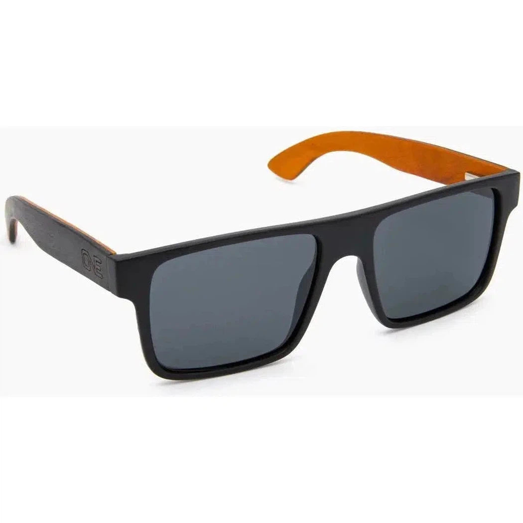 Optic Nerve Blackthorn-Accessories - Eyewear - Sunglasses-Black Natural Wood-Smoke Lens-Appalachian Outfitters