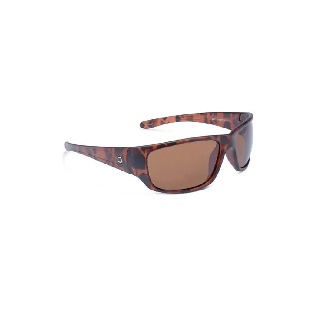 Side view of the Optic Nerve Contra Matte Aluminum Gray sunglasses with polarized smoke lens green mirror against a white background.