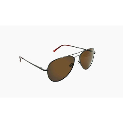 Optic Nerve Estrada-Accessories - Eyewear - Sunglasses-Shiny Gunmetal-Brown-Appalachian Outfitters