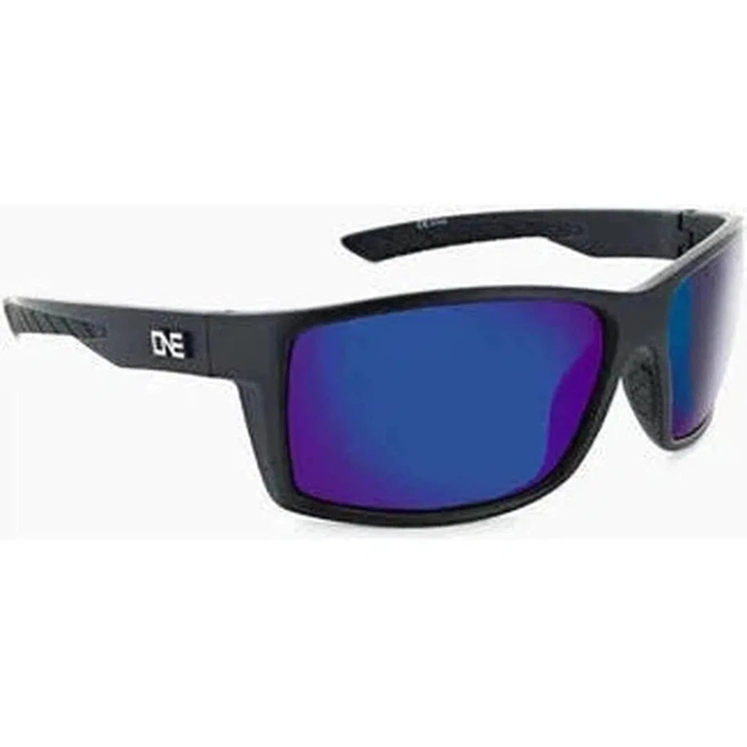 Optic Nerve Fathom-Accessories - Eyewear - Sunglasses-Matte Black-Grey Lens w/ Blue Mirror-Appalachian Outfitters