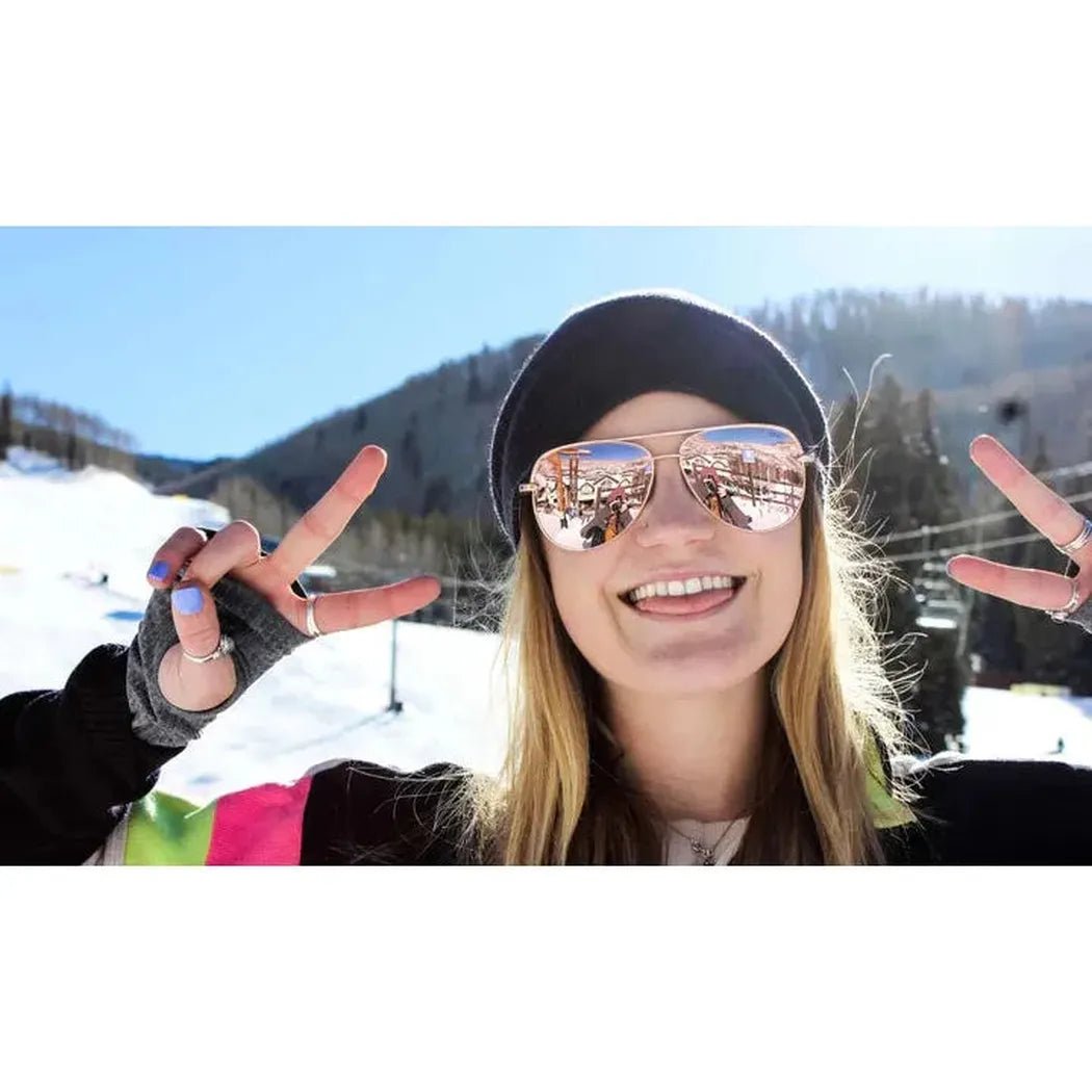 Optic Nerve Flatscreen Rose Gold - Smoke Lens / Gold Mirror-Accessories - Eyewear - Sunglasses-Appalachian Outfitters