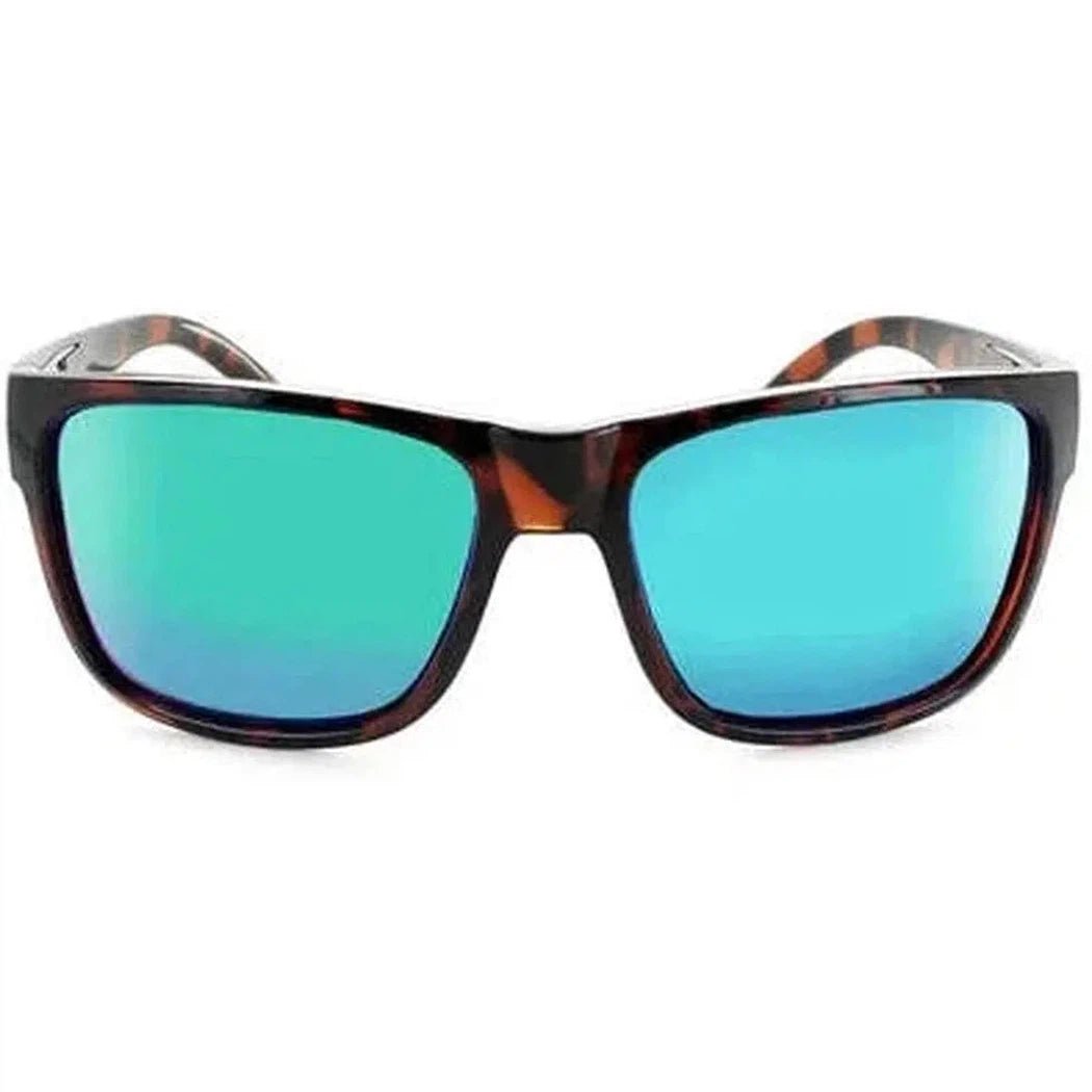 The Optic Nerve Kingfish sunglasses have matte black frames and blue lenses, shown from a front angle against a white background.