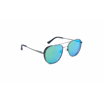 Optic Nerve Palisade-Accessories - Eyewear - Sunglasses-Matte Gunmetal-Matte Black-Polarized Smoke Lens Green Mirror-Appalachian Outfitters