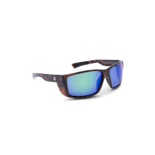 Optic Nerve Staunton XL-Accessories - Eyewear - Sunglasses-Shiny Dark Tortoise-Polarized Smoke Lens Green Mirror-Appalachian Outfitters