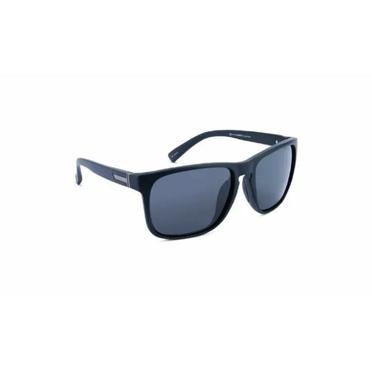 Side view of the Optic Nerve Ziggy XL sunglasses with black frames and dark lenses against a white background.