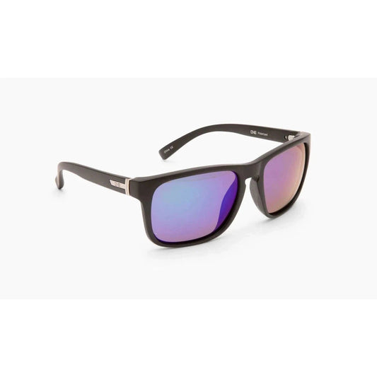 Optic Nerve Ziggy-Accessories - Eyewear - Sunglasses-Matte Black-Smoke w/ Green Mirror-Appalachian Outfitters