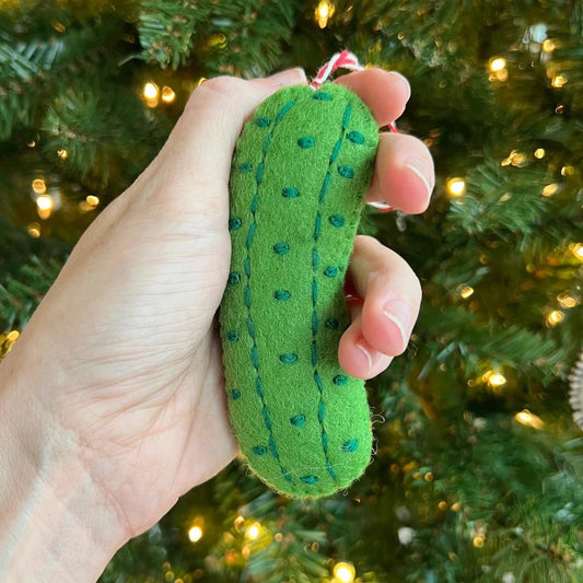 Ornaments 4 Orphans Pickle Felt Wool Christmas Ornament-Accessories - Novelty-Appalachian Outfitters