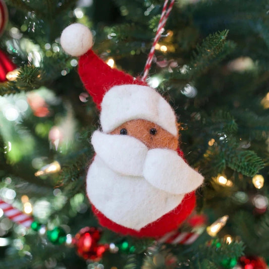 Ornaments 4 Orphans Santa Felt Wool Christmas Ornament-Accessories - Novelty-Appalachian Outfitters