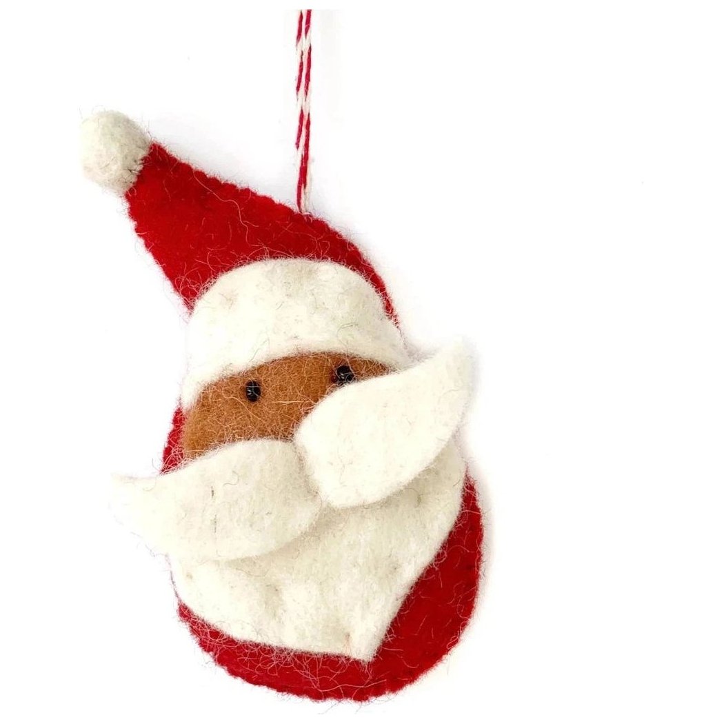 Ornaments 4 Orphans Santa Felt Wool Christmas Ornament-Accessories - Novelty-Appalachian Outfitters