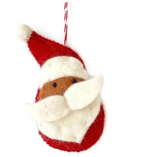 Ornaments 4 Orphans Santa Felt Wool Christmas Ornament-Accessories - Novelty-Appalachian Outfitters