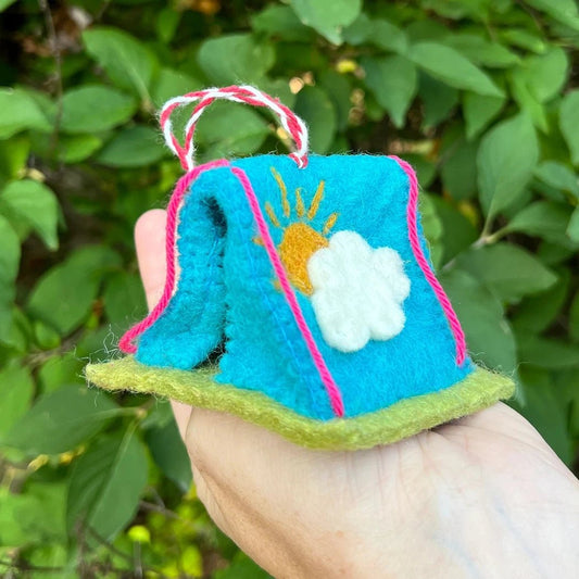 Ornaments 4 Orphans Tent Felt Wool Christmas Ornament-Accessories - Novelty-Appalachian Outfitters