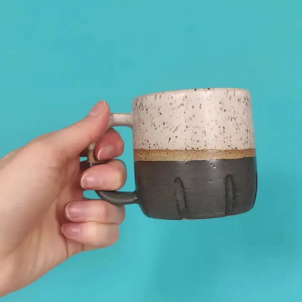 Osso Ceramics Black and White Cookie Mug-Camping - Cooking - Dishware-Appalachian Outfitters