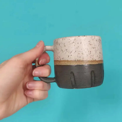 Osso Ceramics Black and White Cookie Mug-Camping - Cooking - Dishware-Appalachian Outfitters