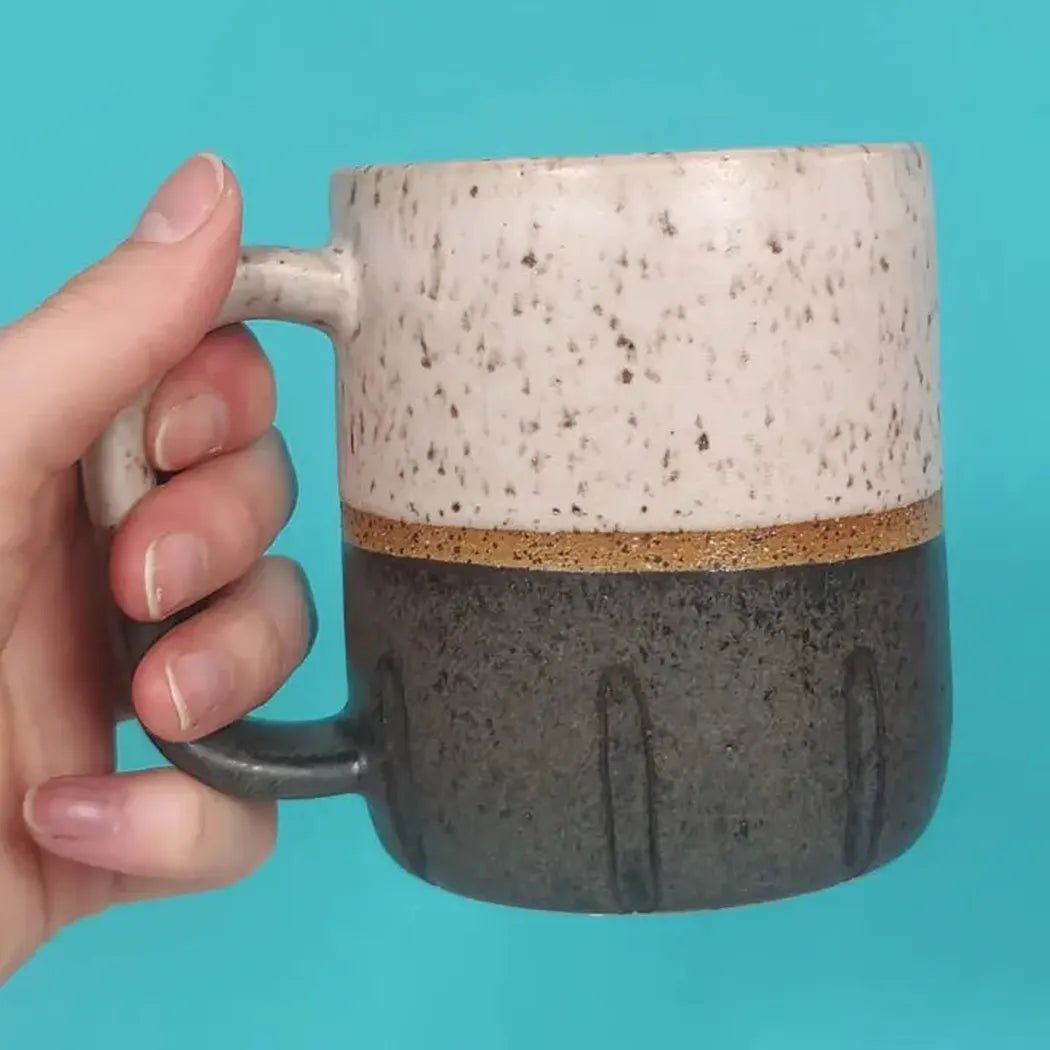 Osso Ceramics Black and White Cookie Mug-Camping - Cooking - Dishware-Appalachian Outfitters