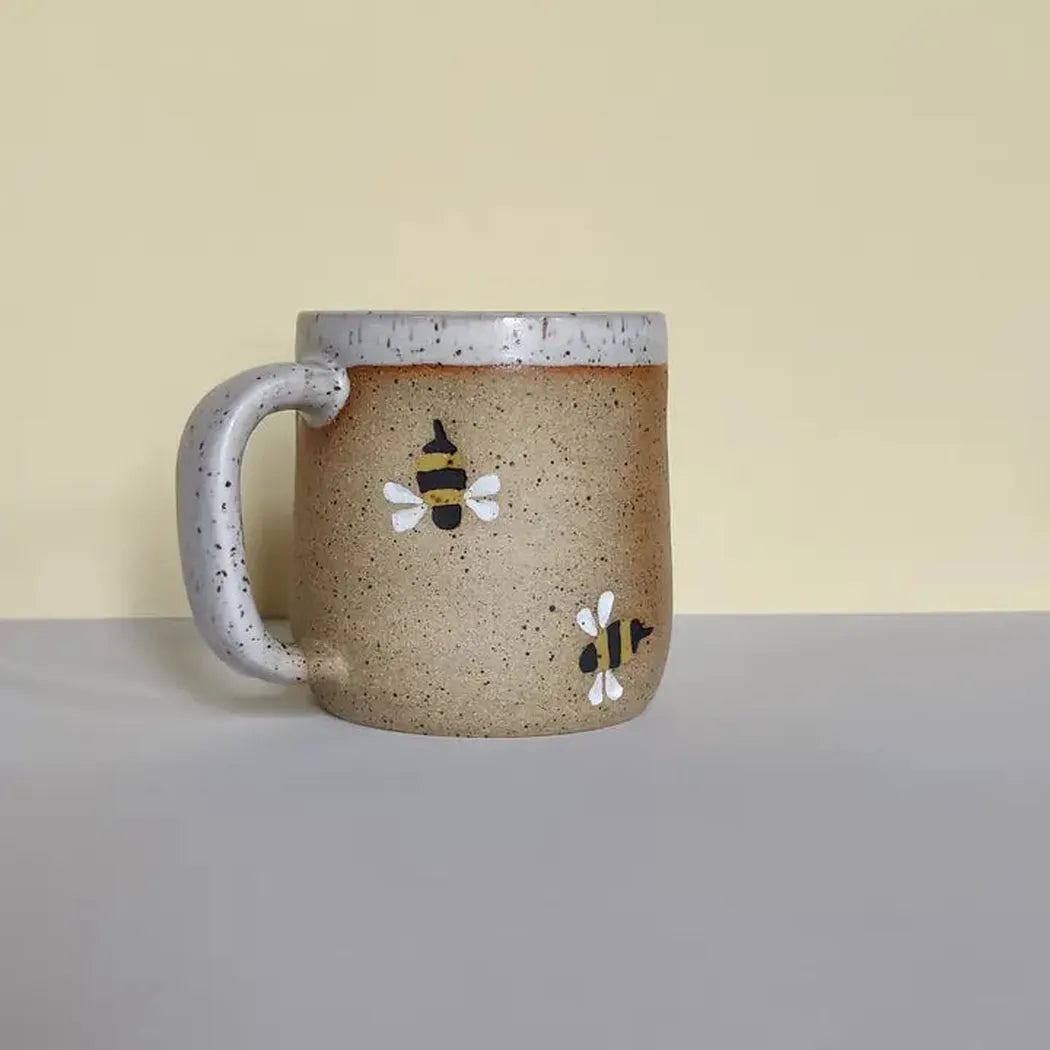 Osso Ceramics Bumble Bee Stamped Mug-Camping - Cooking - Dishware-Appalachian Outfitters