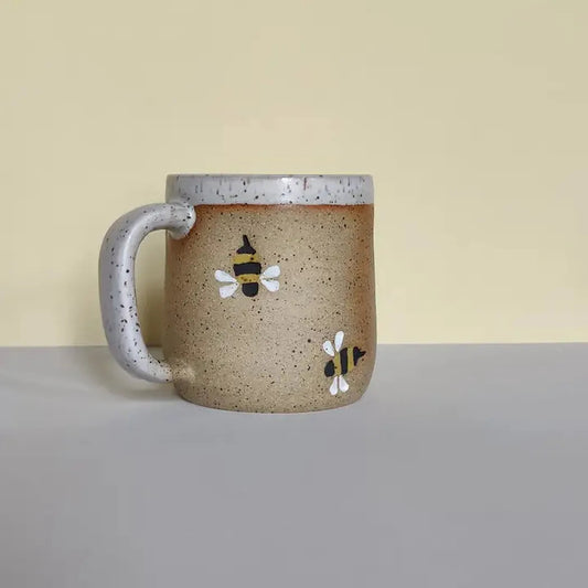 Osso Ceramics Bumble Bee Stamped Mug-Camping - Cooking - Dishware-Appalachian Outfitters