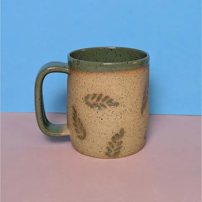 Osso Ceramics Fern Stamped Mug-Camping - Cooking - Dishware-Appalachian Outfitters