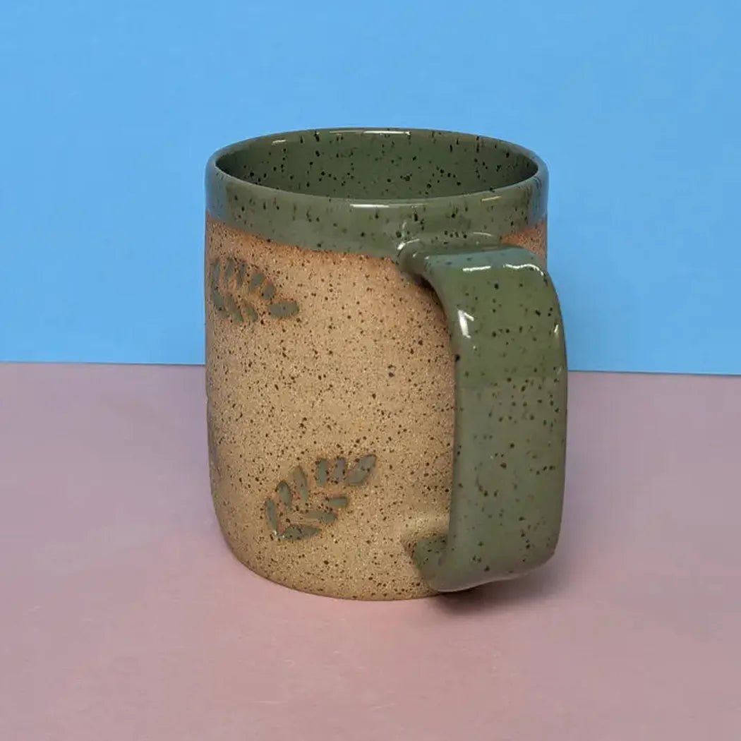 Osso Ceramics Fern Stamped Mug-Camping - Cooking - Dishware-Appalachian Outfitters