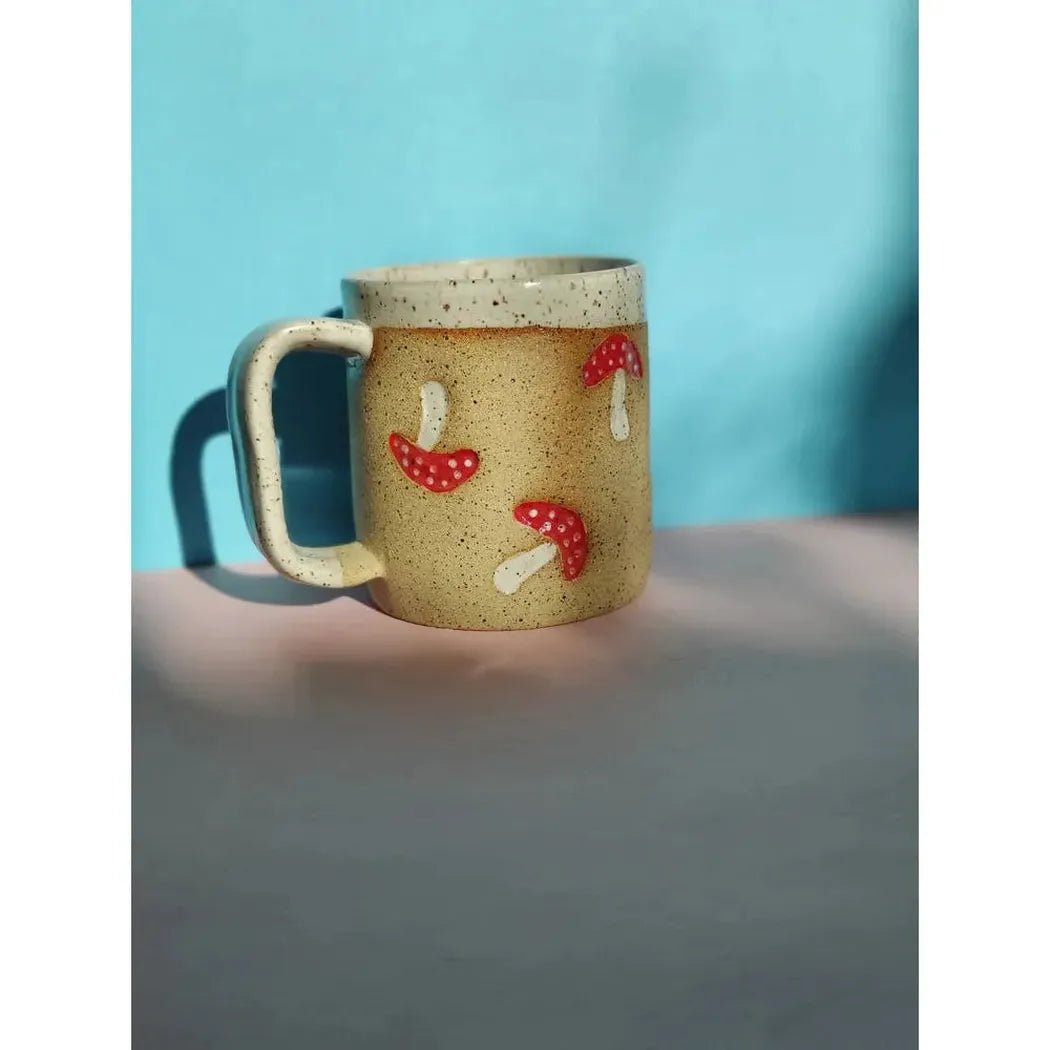 Osso Ceramics Mushroom Stamp Mug-Camping - Cooking - Dishware-Appalachian Outfitters