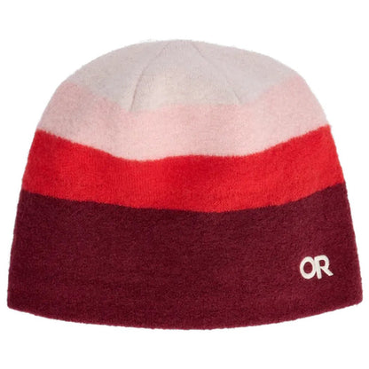 A front view of the Outdoor Research Gradient Beanie in Bronze with the OR logo on the side against a white background.