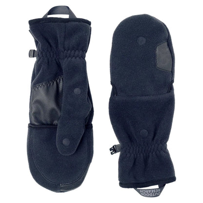 Outdoor Research Gripper Convertible Windbloc Mitts-Accessories - Gloves - Unisex-Black-XS-Appalachian Outfitters